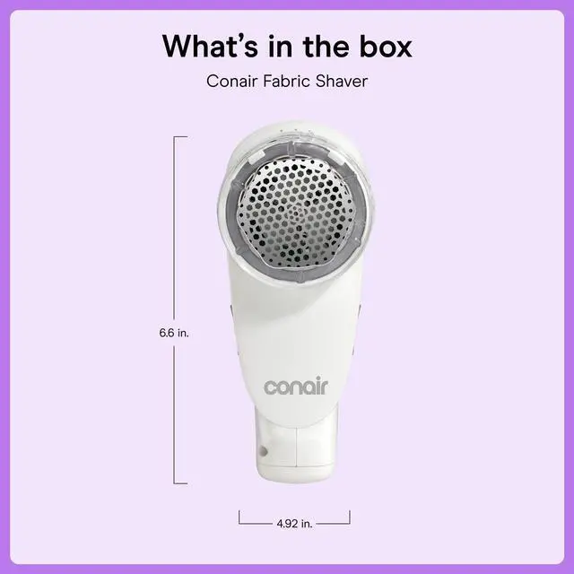 Alt view image 7 of 7 - Fabric Shaver and Lint Remover, Rechargeable Portable Clothes Shaver with 3 Settings, Fuzz Remover for Sweaters, Clothing, and Furniture, Large 2-Inch Shaving Head, White