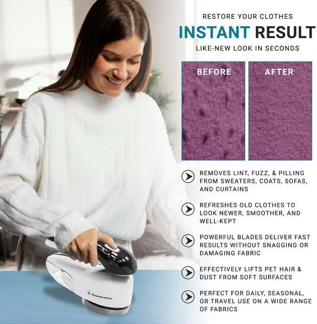 Alt view image 5 of 7 - Power Corded Electric Fabric Shaver