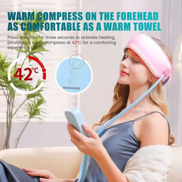 Alt view image 2 of 7 - Head Massager Scalp,Rechargeable Massager for Head,Portable Electric Percussion for Deep Relaxation & Stress Relief,Great Gift for Mom and Grandma