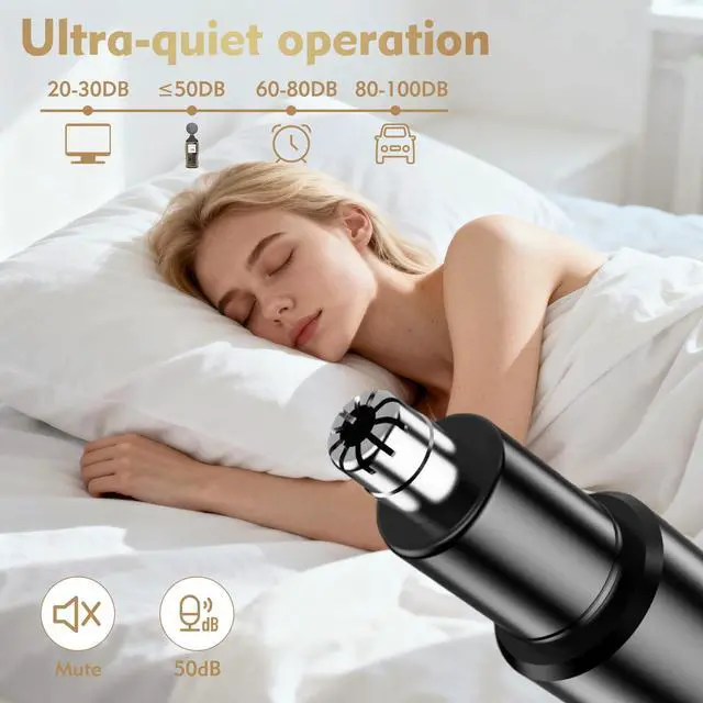 Alt view image 5 of 6 - Nose Hair Trimmer, Rechargeable Nose Hair Trimmer for Men Women with Cleaning Brush, Easy to Clean, Multifunctional Nose and Ear Hair Trimmer Improved Stainless Steel Replaceable Blade(Black)