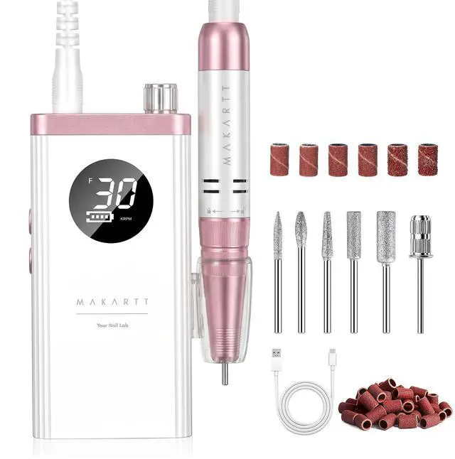Main image of Rechargeable Nail Drill for Beauty School & Home Use E-File, White