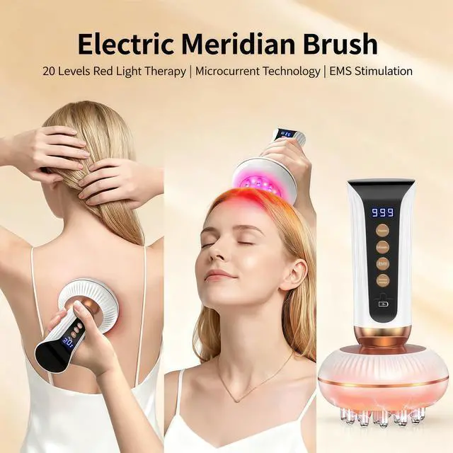 Alt view image 3 of 7 - 4-in-1 Lymphatic Drainage Massager - Body Sculpting Machine - Anti Cellulite Massage Tool for Cellulite Reduction, Fat, Pain Relief on Legs, Arms, Belly, Butt & Stomach