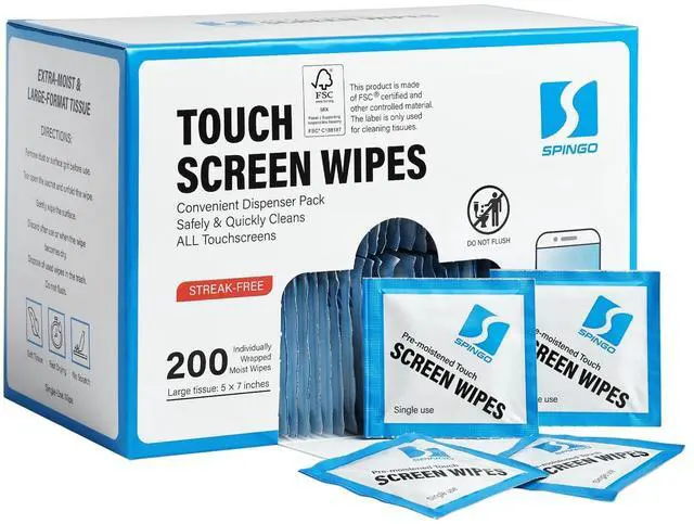 Main image of 200 Count Screen Wipes, Screen Cleaner Wipes for Electronics, Touchscreens