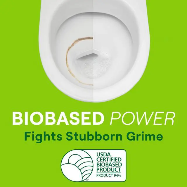 Alt view image 2 of 7 - Toilet Bowl Cleaner Fresh Mint scent 4 Pack Without Chlorine Bleach Ammonia Free 24 oz