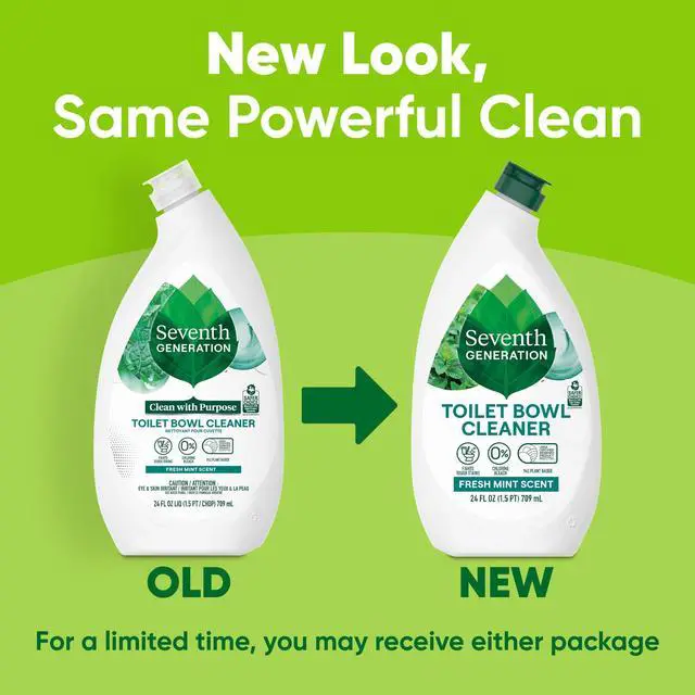 Alt view image 7 of 7 - Toilet Bowl Cleaner Fresh Mint scent 4 Pack Without Chlorine Bleach Ammonia Free 24 oz