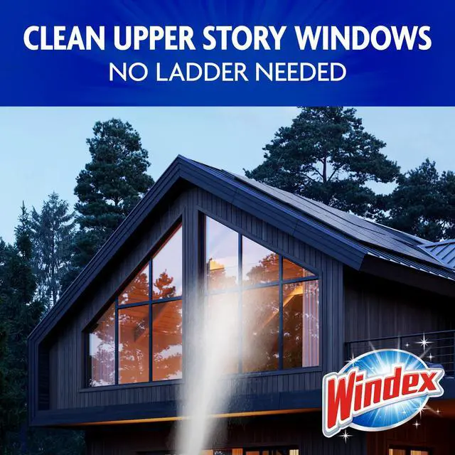 Alt view image 6 of 7 - Windex Outdoor Window and Glass Cleaner for Hose Ammonia Free, Concentrated Formula for Deep Outdoor Clean, Patio Cleaner, Compatible With All Hoses, 32 Fl Oz (Pack of 2)