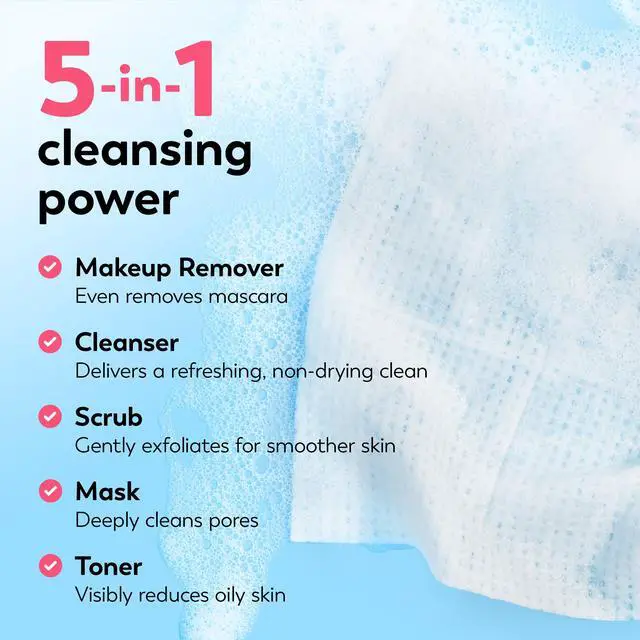 Alt view image 3 of 7 - Olay Makeup Remover Wipes, Daily Facials Hydrating Face Cleanser for Normal to Dry Skin, Alcohol & Fragrance Free, Soft Face Wash Towels, Travel Essentials for Women, Convenient Dry Cloths, 66 ct