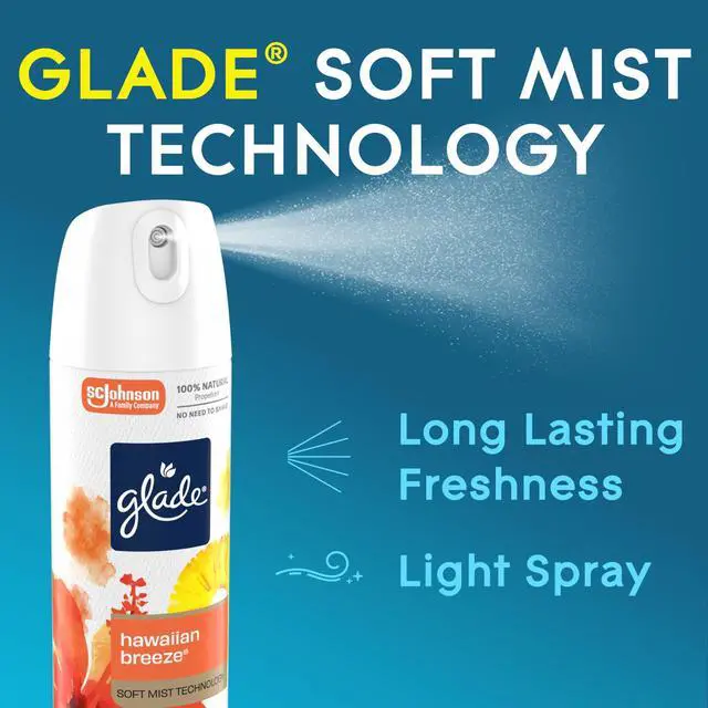 Alt view image 3 of 7 - Air Freshener Room Spray, Hawaiian Breeze Scent, Odor Fighting to Deliver Long Lasting Freshness, 7.3 Oz, 6 Count