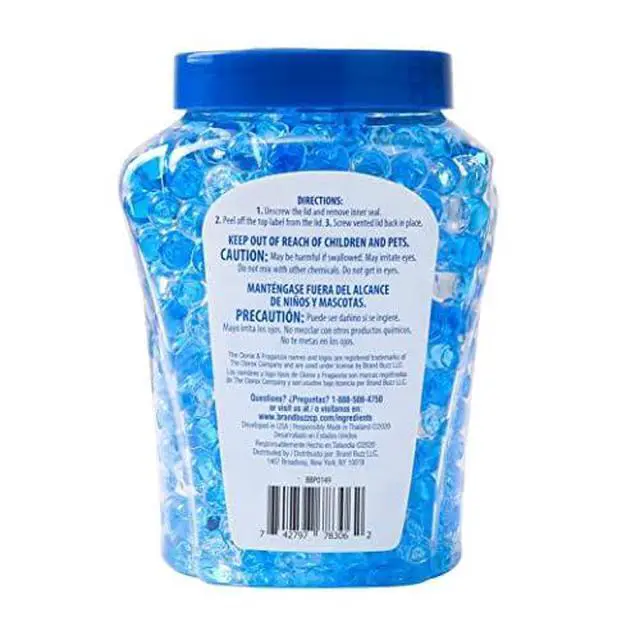 Alt view image 6 of 7 - Clorox Fraganzia Crystal Beads Air Freshener Twin Pack, Long Lasting Room Deodorizer and Odor Eliminator Gel Beads for Home, Car, or Office, Morning Sky Scent, 24 Fl Oz