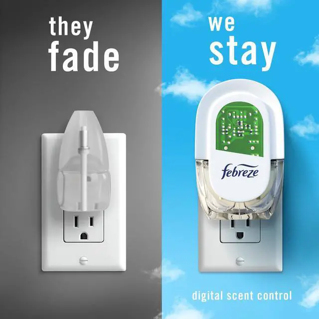 Alt view image 4 of 6 - Febreze Plug In Air Freshener, Odor-Fighting Scented Oil Refill, Linen & Sky Scent, 4 Refills