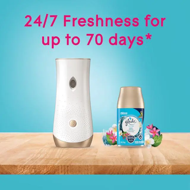Alt view image 6 of 7 - Glade Automatic Spray Refill, Air Freshener for Home and Bathroom, Aqua Waves, 6.2 Oz, 3 Count