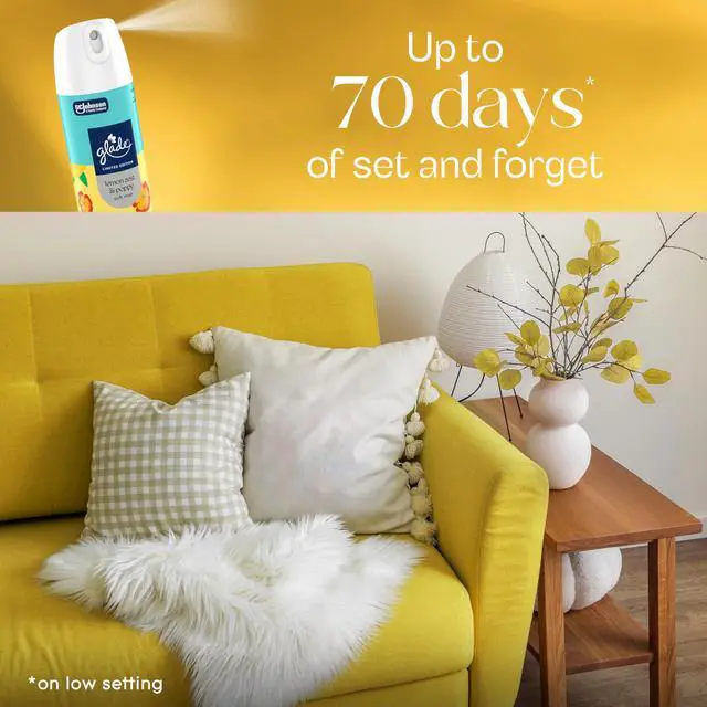 Alt view image 6 of 7 - Glade Odor Fighting Soft Mist Air Freshener Room Spray, Lemon Zest & Poppy, 8oz., 6 count