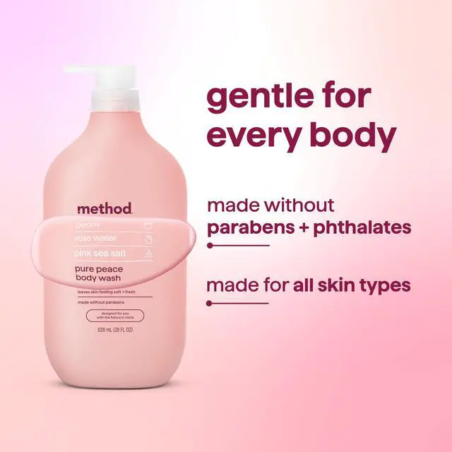 Alt view image 6 of 7 - Method Body Wash, Pure Peace, Paraben and Phthalate Free, 28 oz (Pack of 1)