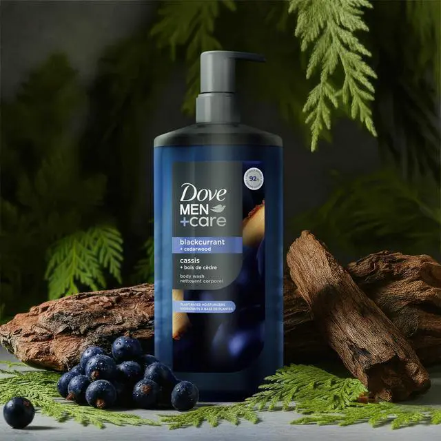 Alt view image 2 of 6 - DOVE MEN Blackcurrant + Cedarwood Moisturizing Body Wash | #1 Dermatologist Body Wash for Men, Sulfate Free, Paraben Free, & Dye Free | 26oz