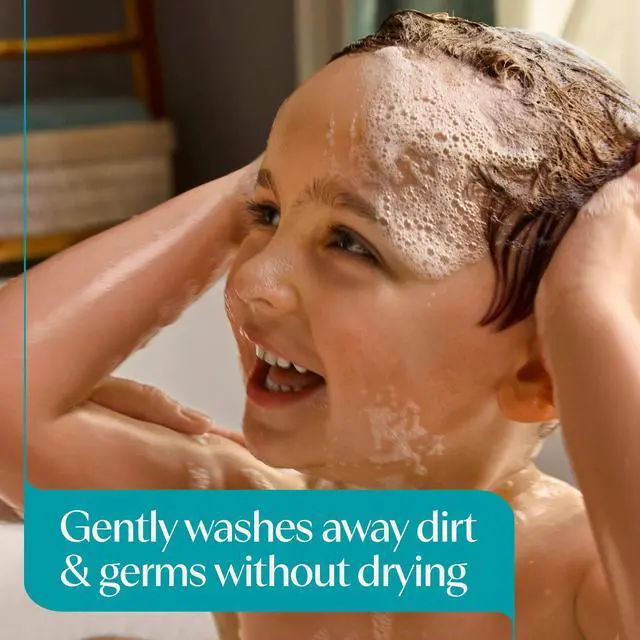 Alt view image 2 of 7 - Aveeno Kids Sensitive Skin Face & Body Wash, Nourishing Oat Extract, Wash Away Dirt and Germs Without Drying, Kids Body Wash is Tear-Free, Hypoallergenic, Sulfate- & Dye-Free, 18 Fl Oz