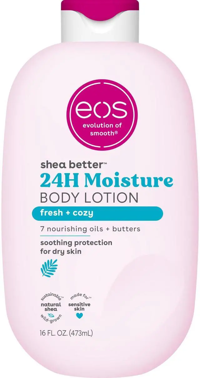 Main image of Shea Better Body Lotion, Fresh & Cozy, 24-Hour Moisture Skin Care, Lightweight & Non-Greasy, Natural Shea, Vegan, 16 fl oz