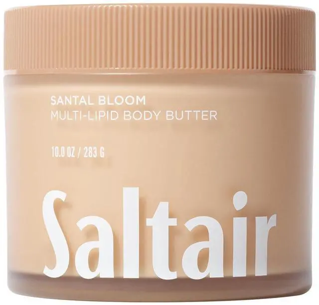 Main image of Multi-Lipid Body Butter - Rich, Nourishing Hydrating Body Cream with Ceramide Complex, Coconut Oil, Shea Butter, and Sea Buckthorn. Moisturizing Dry Skin Care. 10oz Jar - Santal Bloom