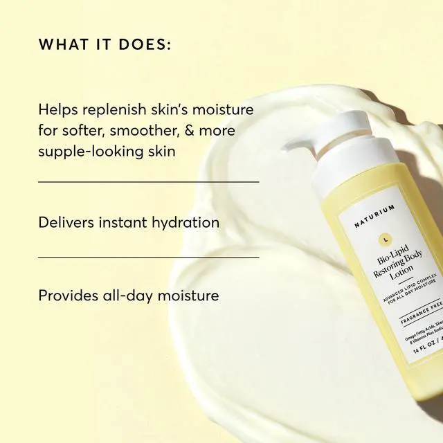 Alt view image 3 of 7 - Bio-Lipid Restoring Moisturizing Body Lotion with Shea Butter, Fragrance Free, 14 oz