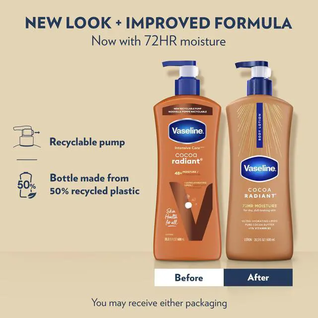 Alt view image 3 of 7 - Intensive Care Body Lotion Cocoa Radiant 3 count for Dry Skin Lotion Made with Ultra-Hydrating Lipids and Pure Cocoa Butter for a Long-Lasting, Radiant Glow 20.3 Oz
