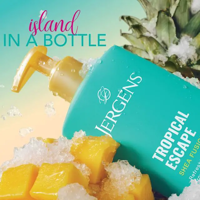 Alt view image 3 of 6 - Shea Fusion Tropical Escape Body Lotion, Scented Lotion, Moisturizing Body Lotion made with Shea Butter and Vitamin E, 14 fl oz