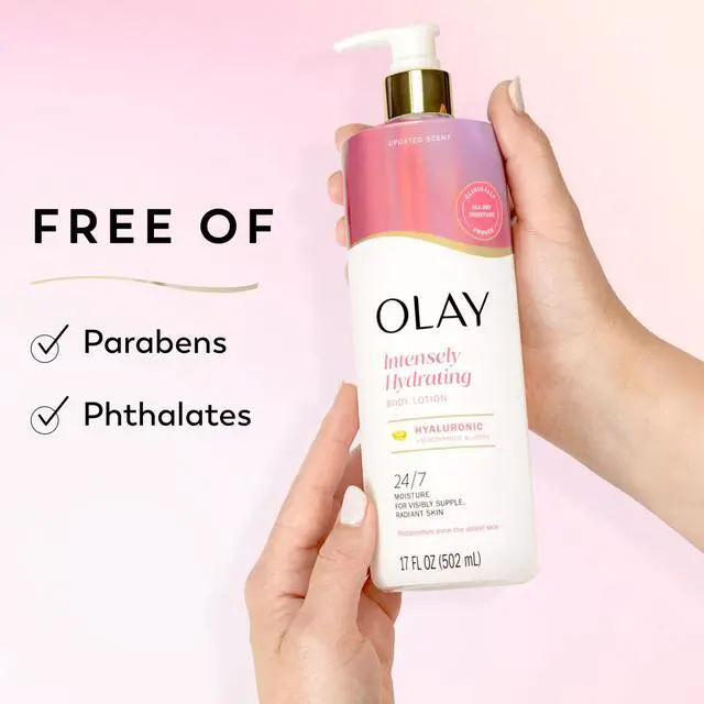 Alt view image 7 of 7 - Body Lotion for Women, Nourishing with Hyaluronic Acid Serum, Visibly Soften & Smooth Skin, 24hr Moisture & Hydration, Fast Absorbing Formula, Vitamin B3 Complex, For All Skin Types, 17 fl oz