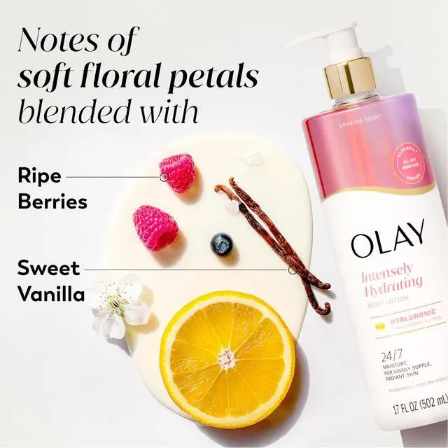 Alt view image 5 of 7 - Body Lotion for Women, Nourishing with Hyaluronic Acid Serum, Visibly Soften & Smooth Skin, 24hr Moisture & Hydration, Fast Absorbing Formula, Vitamin B3 Complex, For All Skin Types, 17 fl oz