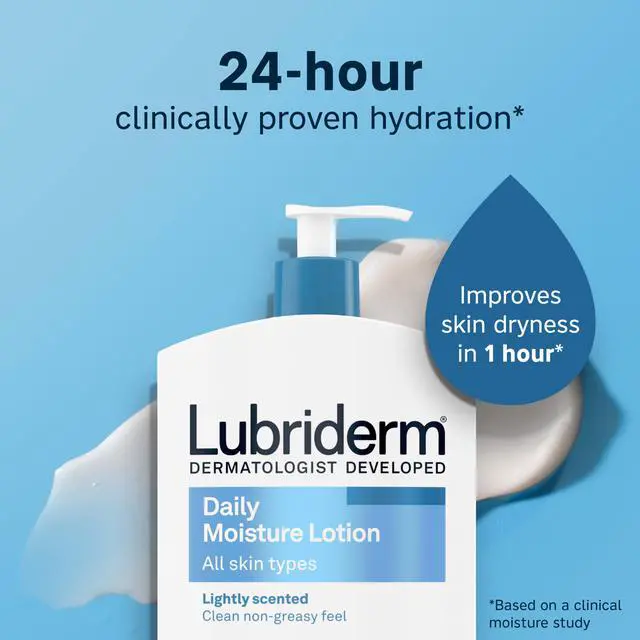 Alt view image 2 of 7 - Daily Moisture Body Lotion + Pro-Ceramide, Body Lotion for Dry Skin, Shea Butter, Glycerin, Lightly Scented Hand Lotion, Non-Greasy 24-Hour Moisturizer, Paraben & Dye Free, 24 Fl Oz