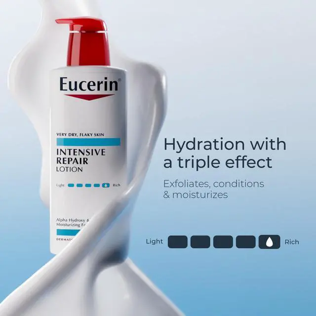 Alt view image 3 of 7 - Intensive Repair Body Lotion for Dry, Flaky Skin, Urea Enriched Body Moisturizer, 16.9 FL OZ Pump Bottle