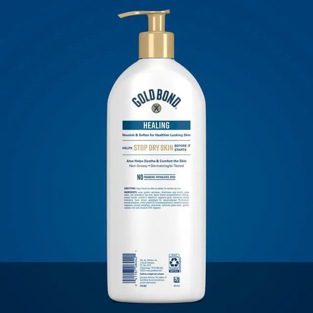Alt view image 3 of 7 - Healing Hydrating Body Lotion with Aloe, Moisturizer for Dry to Extra Dry Skin, 24-HR Hydration to Soothe & Comfort, Non-Greasy, Dermatologist-Tested, Light Scent, 24 Oz Family Size Pump