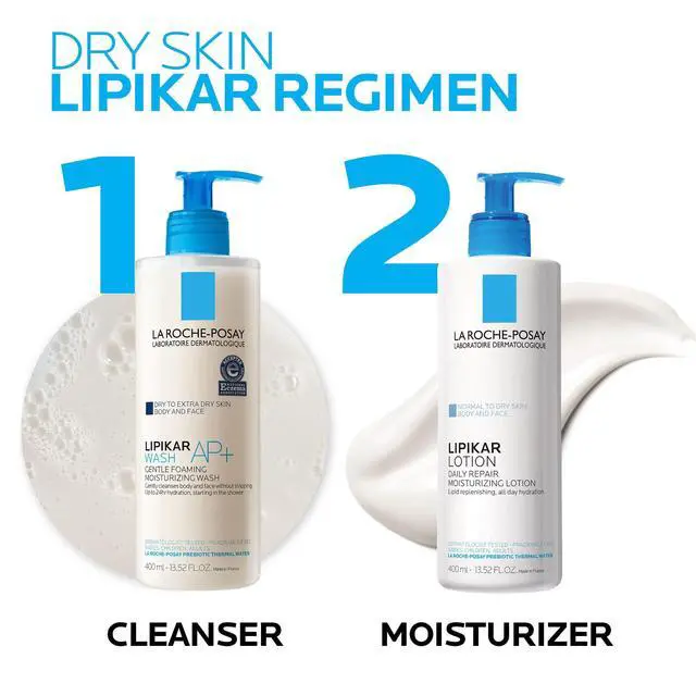 Alt view image 6 of 6 - Lipikar Body Lotion Daily Repair Moisturizing Cream, Fragrance Free Body Moisturizer with Shea Butter, Body Lotion for Dry Skin, Moisturizing for Sensitive Skin