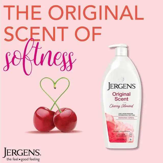 Alt view image 5 of 7 - Original Scent Dry Skin Body Lotion, Hand and Body Moisturizer, Cherry Almond Essence, Dermatologist Tested, 32 Oz