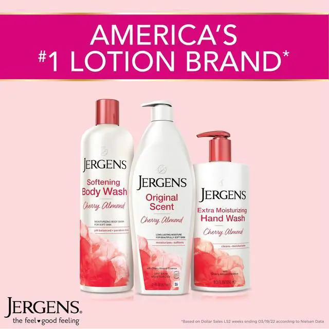 Alt view image 7 of 7 - Original Scent Dry Skin Body Lotion, Hand and Body Moisturizer, Cherry Almond Essence, Dermatologist Tested, 32 Oz
