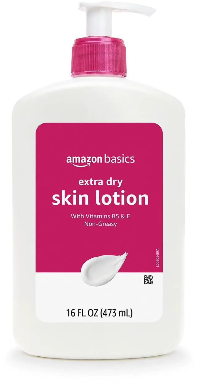 Main image of Body Lotion For Dry Skin with Vitamins B5 & E, Clean Scent, 16 fl oz (Previously Solimo)