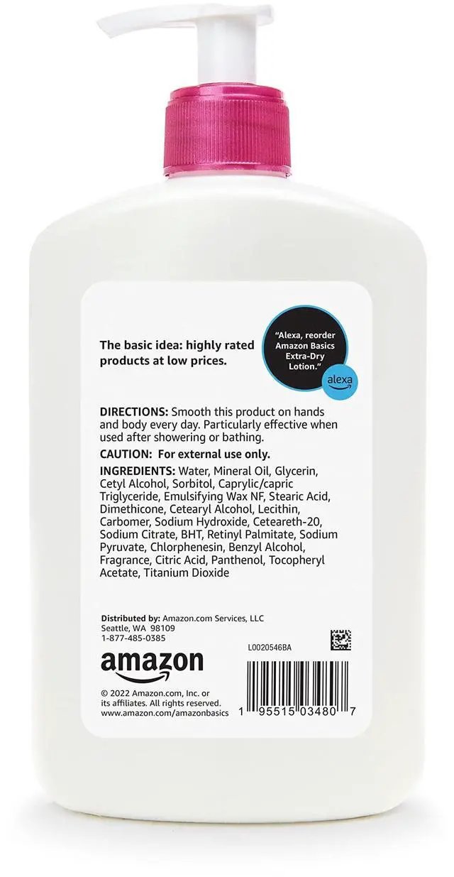 Alt view image 3 of 4 - Body Lotion For Dry Skin with Vitamins B5 & E, Clean Scent, 16 fl oz (Previously Solimo)