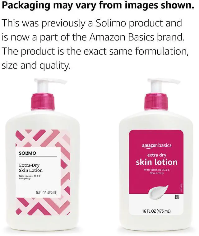 Alt view image 2 of 4 - Body Lotion For Dry Skin with Vitamins B5 & E, Clean Scent, 16 fl oz (Previously Solimo)