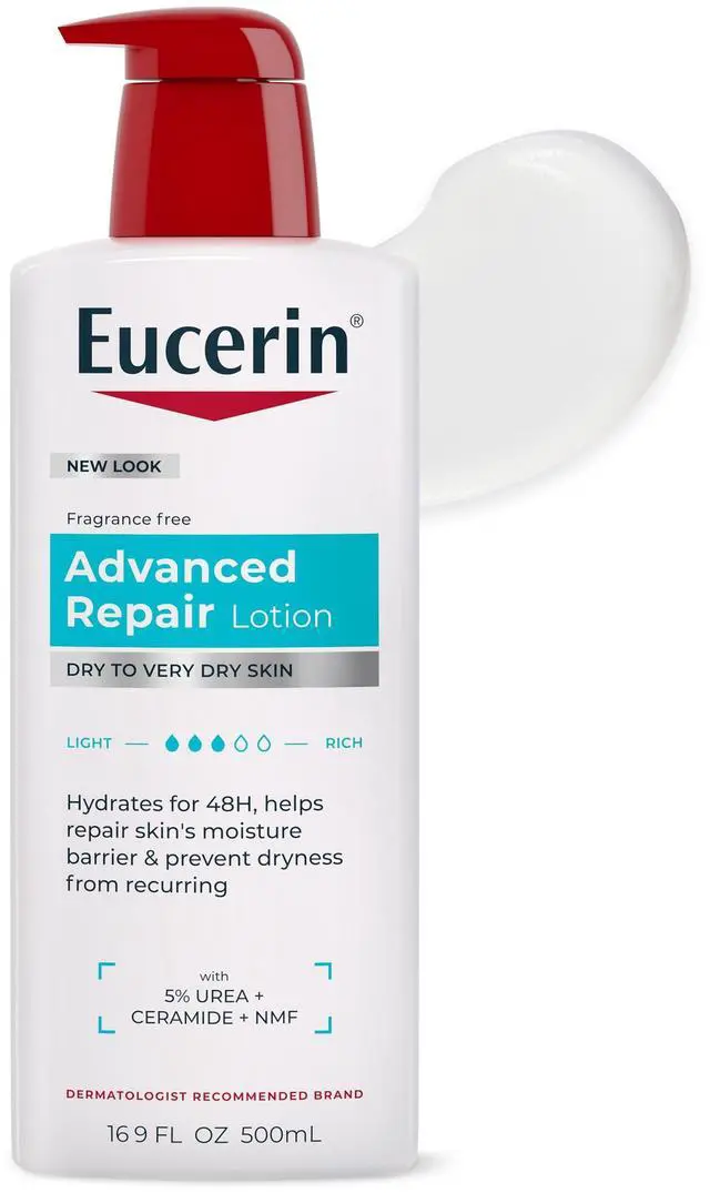 Main image of Advanced Repair Lotion, Urea Enriched, Unscented Body Lotion for Dry Skin With Triple Moisturizing Complex, 16.9 FL OZ Bottle