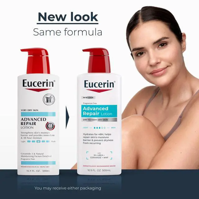 Alt view image 2 of 7 - Advanced Repair Lotion, Urea Enriched, Unscented Body Lotion for Dry Skin With Triple Moisturizing Complex, 16.9 FL OZ Bottle