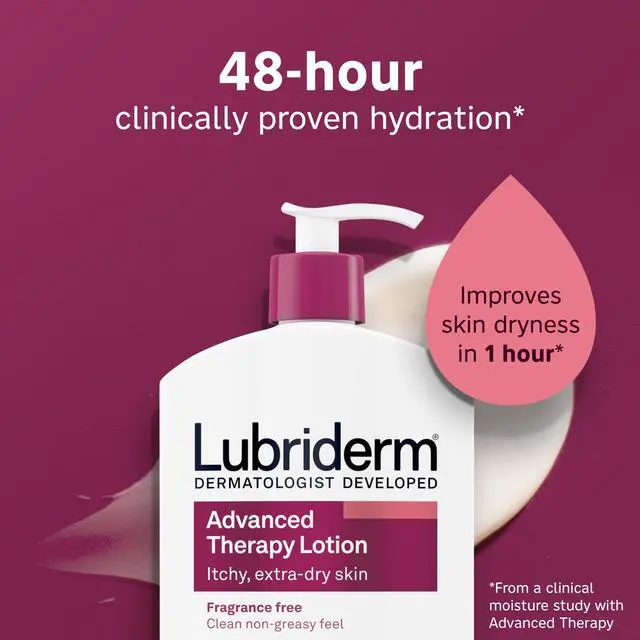 Alt view image 2 of 7 - Advanced Therapy Body Lotion, Fragrance-Free Lotion for Extremely Dry Skin, Pro-Ceramide Hydration for Itchy, Dry, Sensitive Skin, Hand and Body Lotion, Non-Greasy, Hypoallergenic, 32 Fl Oz