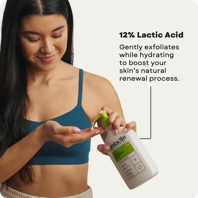 Alt view image 3 of 6 - Daily Nourish Therapeutic Body Lotion for Dry Skin - No-Scrub Exfoliator and Moisturizer 12% Lactic Acid Lotion, 14.1 oz (Packaging May Vary)