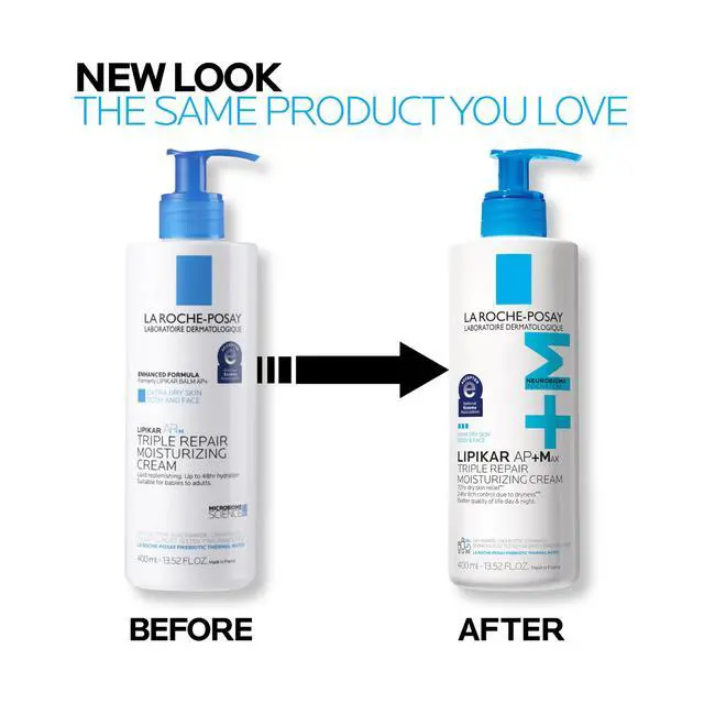 Alt view image 5 of 6 - Lipikar AP+Max Triple Repair Moisturizing Body Cream, Face and Body Lotion for Dry Skin with Shea Butter and Niacinamide, 400 mL