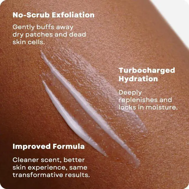 Alt view image 4 of 6 - Daily Nourish Therapeutic Body Lotion for Dry Skin - No-Scrub Exfoliator and Moisturizer 12% Lactic Acid Lotion, 14.1 oz (Packaging May Vary)