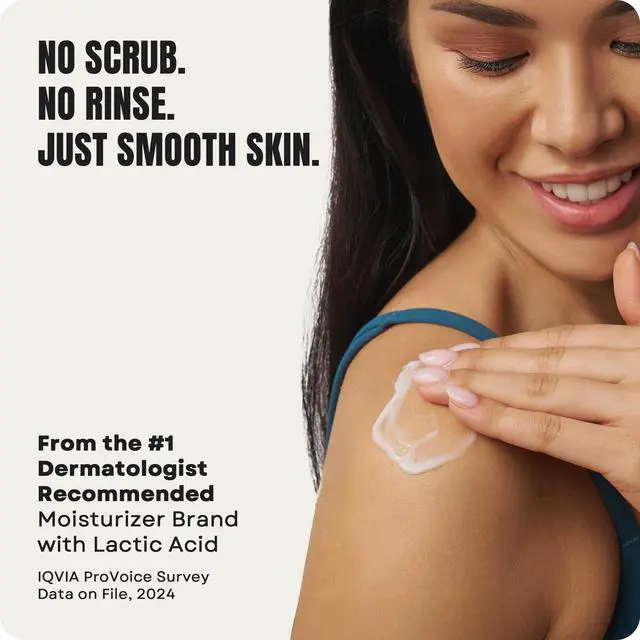Alt view image 5 of 6 - Daily Nourish Therapeutic Body Lotion for Dry Skin - No-Scrub Exfoliator and Moisturizer 12% Lactic Acid Lotion, 14.1 oz (Packaging May Vary)
