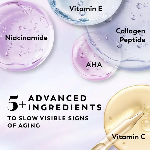 Alt view image 3 of 7 - Super Serum Hand & Body Lotion for Dry Skin, 24hr Long Lasting Hydration, 5+ Ingredient Complex for Bright Even Firm Luminous Skin, Sweet Vanilla & Soft Wood Scent, 18.5 fl oz