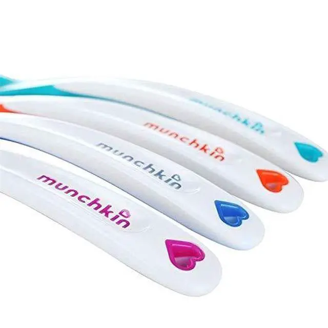 Alt view image 3 of 3 - White Hot® Safety Baby Spoons, BPA Free, 4 Pack, Polypropylene