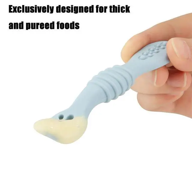 Alt view image 5 of 7 - 7 Pack Baby Spoons, Soft Silicone Self-Feeding Utensils for Babies & Toddlers, BPA-Free Silicone First Stage Training Spoon with Easy-Grip Handle