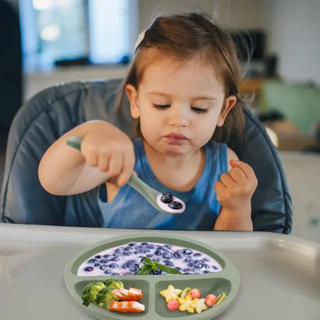 Alt view image 3 of 7 - Baby Spoons, 6 Pack First Stage Silicone Feeding Spoons, Soft Tip Feeding Baby Utensils, Baby Led Weaning Supplies Training Spoons, Dishwasher and Boil Safe
