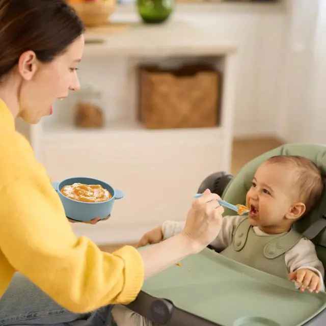 Alt view image 2 of 7 - Baby Spoons, 6 Pack First Stage Silicone Feeding Spoons, Soft Tip Feeding Baby Utensils, Baby Led Weaning Supplies Training Spoons, Dishwasher and Boil Safe
