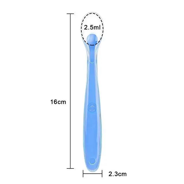 Alt view image 2 of 7 - Baby Silicone Spoons, 5 PCS Baby Training Feeding Spoons for First Stage 4 Months Toddlers, Infants Utensils Feeding Supplies, Soft Tip BPA Free Gum-Friendly Dishwasher Boil-Proof