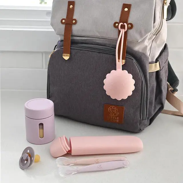 Alt view image 3 of 7 - Silicone Baby Feeding Spoons with Storage Box, First Stage Infant Soft-Tip Easy on Gums I Training Spoon Self | Utensils Supplies (Pink)