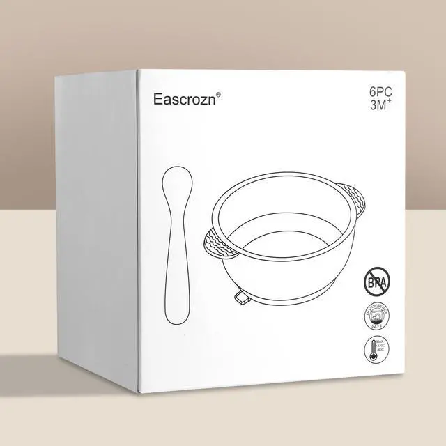 Alt view image 7 of 7 - Silicone Baby Feeding Set, 3 Pack Baby Bowls with Suction and 3 Pack Baby Spoons for Babies Toddlers Kids, BPA Free, Baby Utensils Feeding Supplies, Microwave and Dishwasher Safe